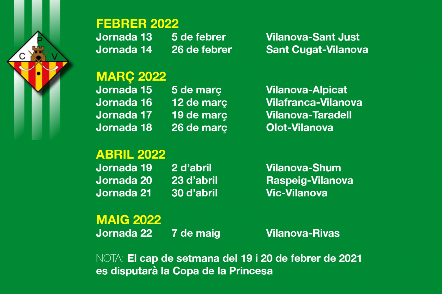 Calendari CPV 2021:20223